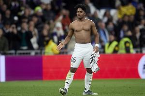 皇马首秀赛季国王杯打进5球,恩德里克是队史第四人